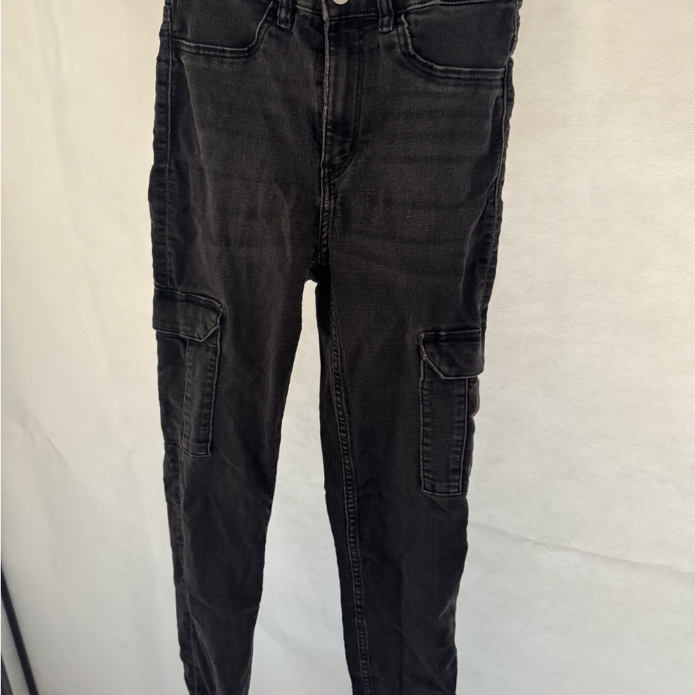 Black Cargo Jeans